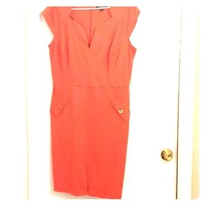 Coral Sheath Dress